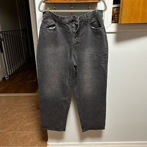 Black Vintage Straight Leg Jeans